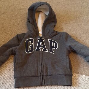 GAP Charcoal Kids Fleece Lined Hoodie